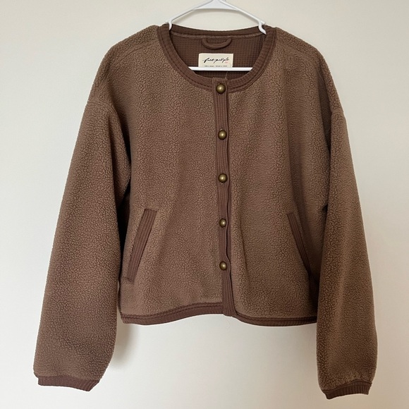 Free People Hug Me Sherpa Cardi - Picture 2 of 8